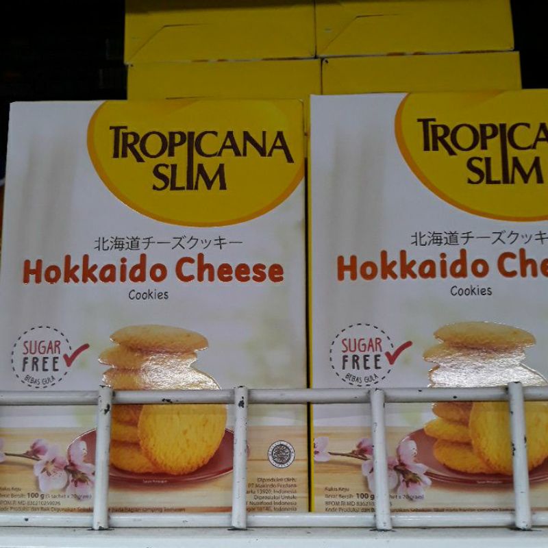 

tropicana slim hokkaido cheese cookies box 100gr