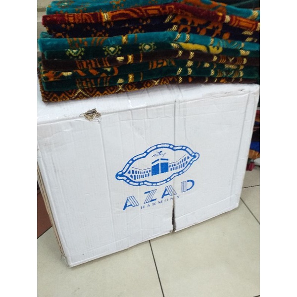 SAJADAH Turki Spiegel AZAD Harmoni Bahan Bludru Halus ukuran (-+70×110 cm) Grosir/Ecer Murah