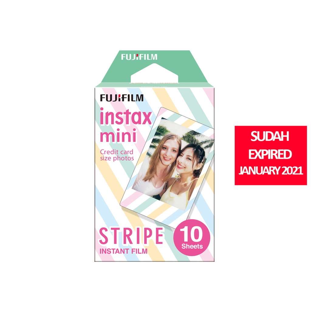 Instax film / Refill Instax / Isi Instax MINI STRIPE SUDAH EXPIRED JANUARI 2021