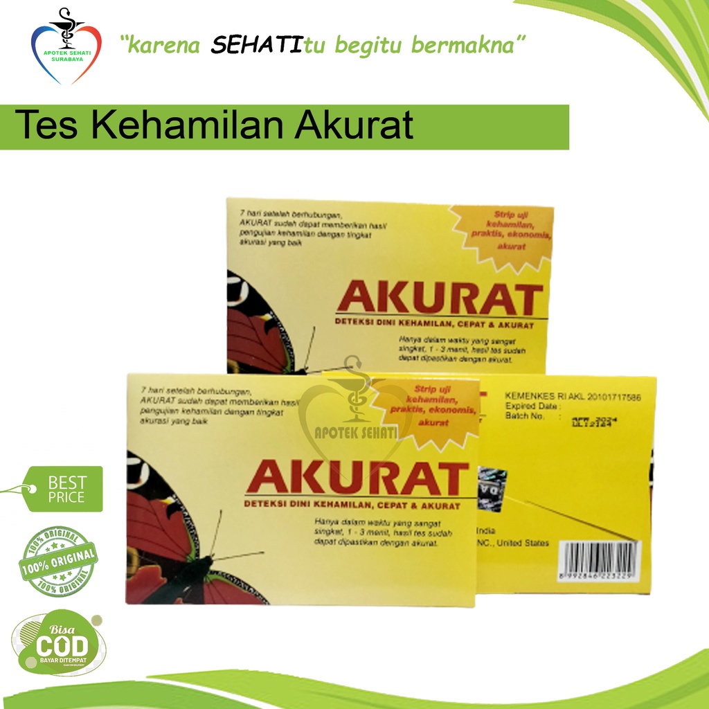 Test Pack Akurat 10 MIU Alat Tes Kehamilan Tes Hamil Celup Akurat Kontrasepsi Testpack