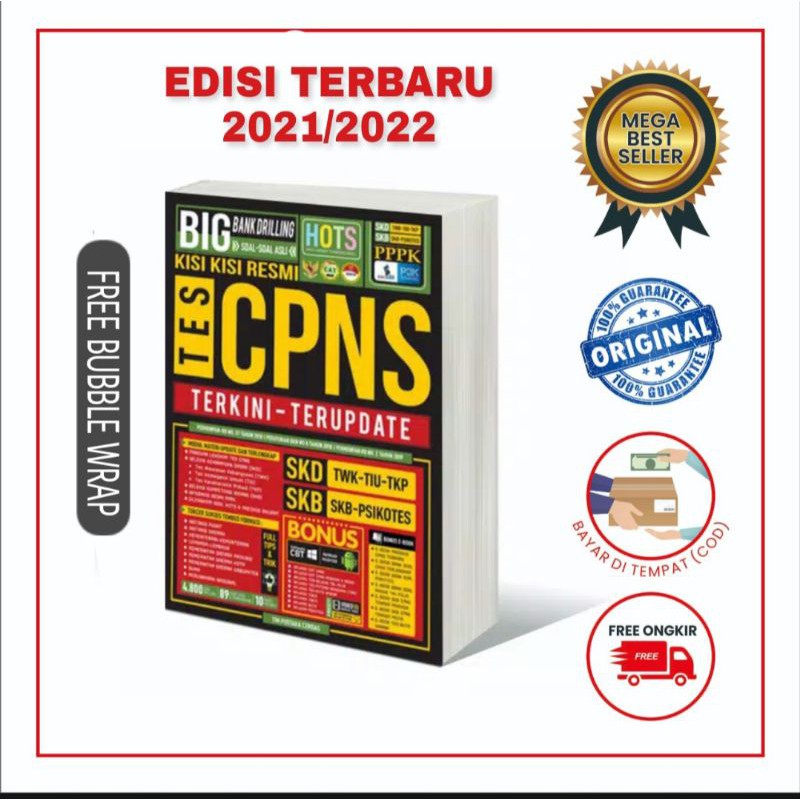 Buku Cpns Kisi Kisi Resmi Tes Cpns Edisi Terbaru 2021 2022 Shopee Indonesia