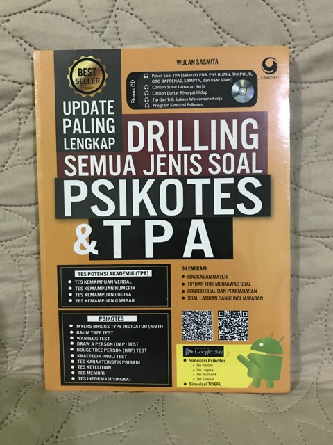 Buku Drilling Semua Jenis Soal Psikotes Tpa Tes Masuk Cpns Stan Tni Polri Bumn Sbmptn Bonus Cd Shopee Indonesia