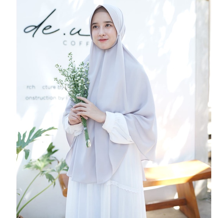 Khimar Jumbo Tali bahan Wollpeach premium-2