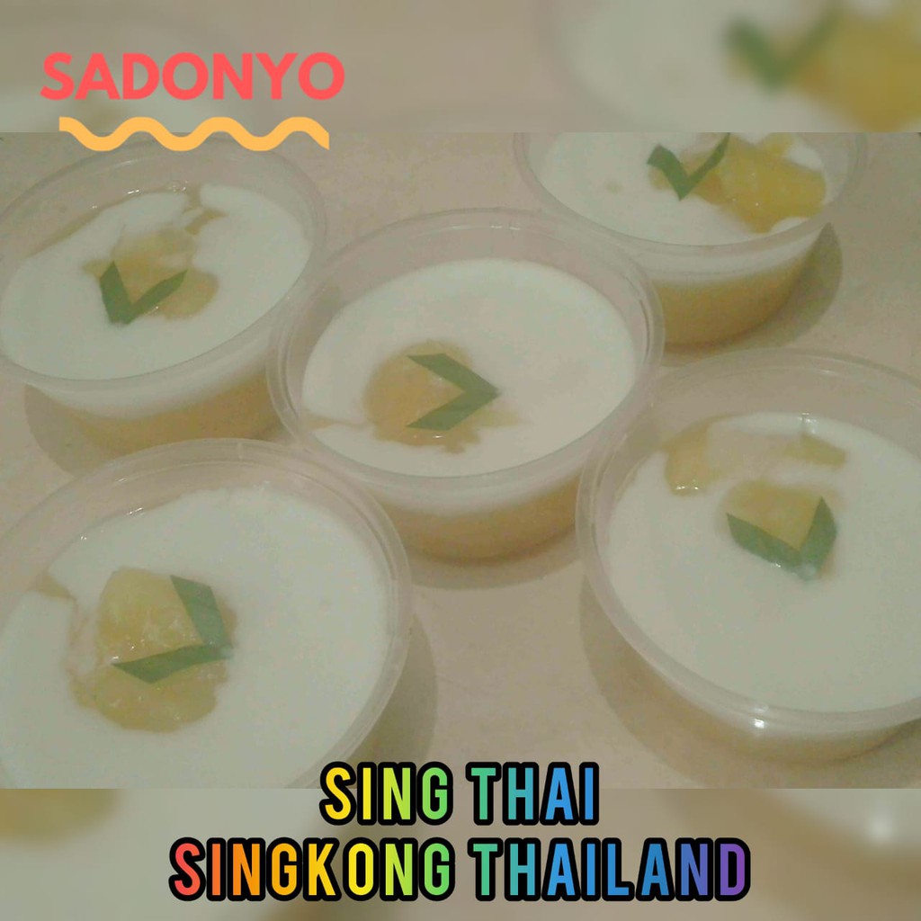 Sing Thai / Singkong Thailand CUP dengan Fla Lezat Beraneka Pilihan Toping