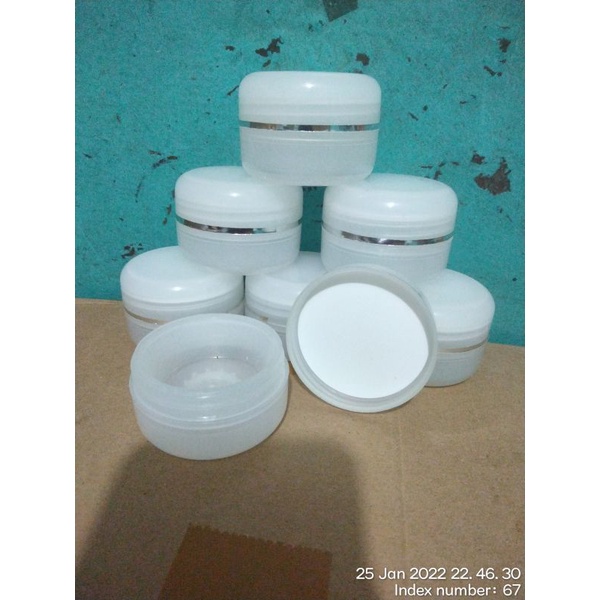 Pot Cream 30G List Silver transparan - transparan