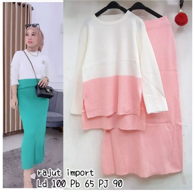 ONE SET RAJUT RAJUT IMPORT PREMIUM / SETELAN RAJUT IMPORT