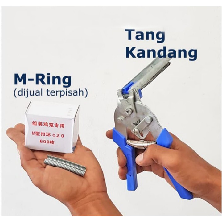 Tang M-Ring Pengikat Kandang Ayam Tang Kandang Alat Pengikat Staples Kandang Ayam Kelinci Puyuh Unggas