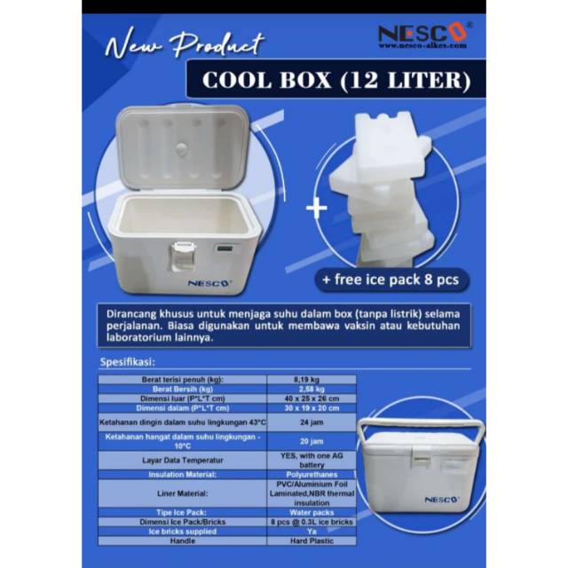 Cool box 12 liter Nesco Shopee Indonesia