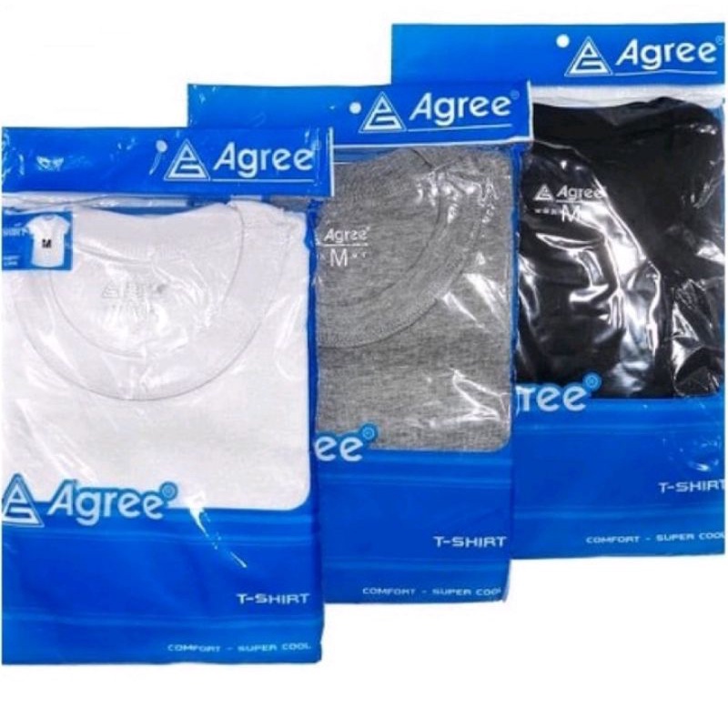 Kaos Agree kaos Oblong Pria Kaos Dalam Pria Agree