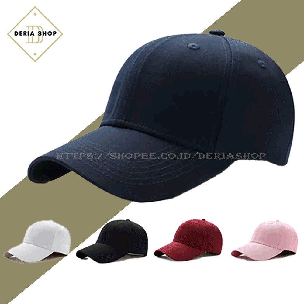 Topi Baseball Polos Pria Bahan Rapel Original Premium Caps Polo Distro Cowok Kanvas Unisex Wanita An