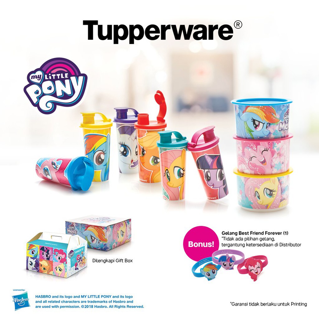 My Little Pony Tumbler (1pcs) botol minum anak Tupperware Little Pony