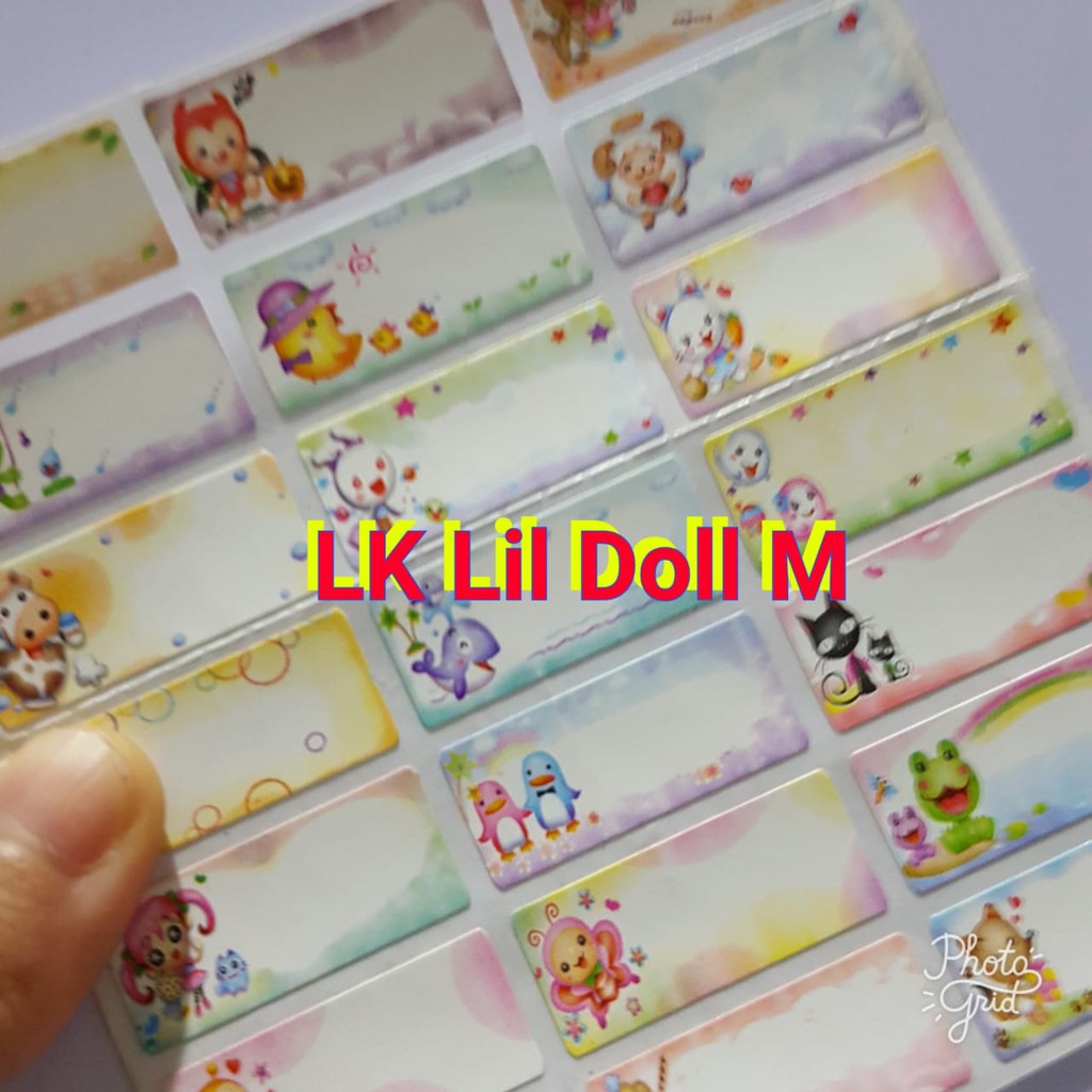

label kain LIL DOLL untuk ditempel di baju bahan lentur awet tidak mudah lepas LABEL KAIN SIZE M