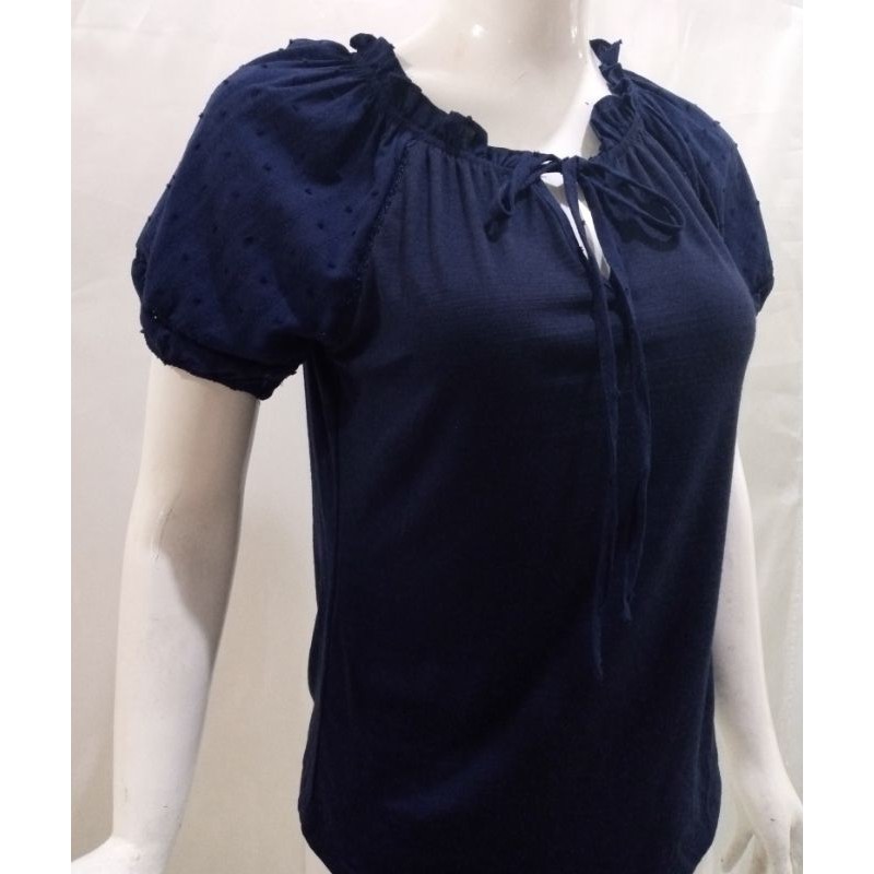 Blouse Lengan pendek Casual Branded Sisa Export Termurah