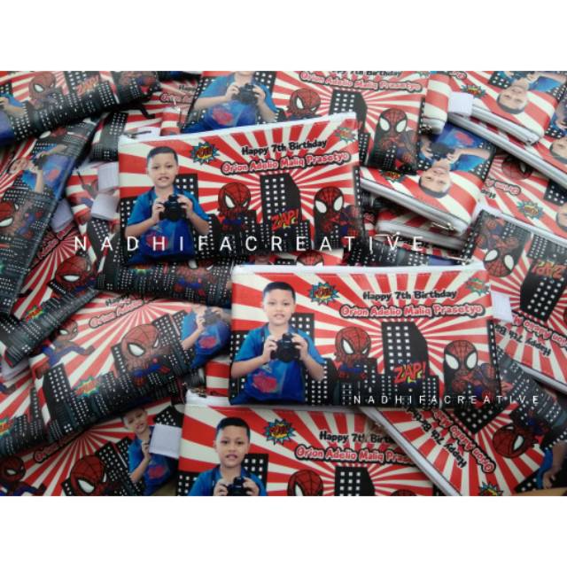 

Souvenir Kotak Pensil Spiderman custom design