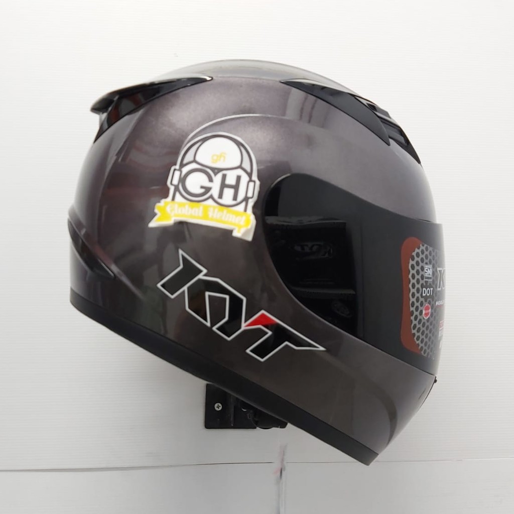 HELM FULLFACE KYT R10 R-10 SOLID GUNMATE