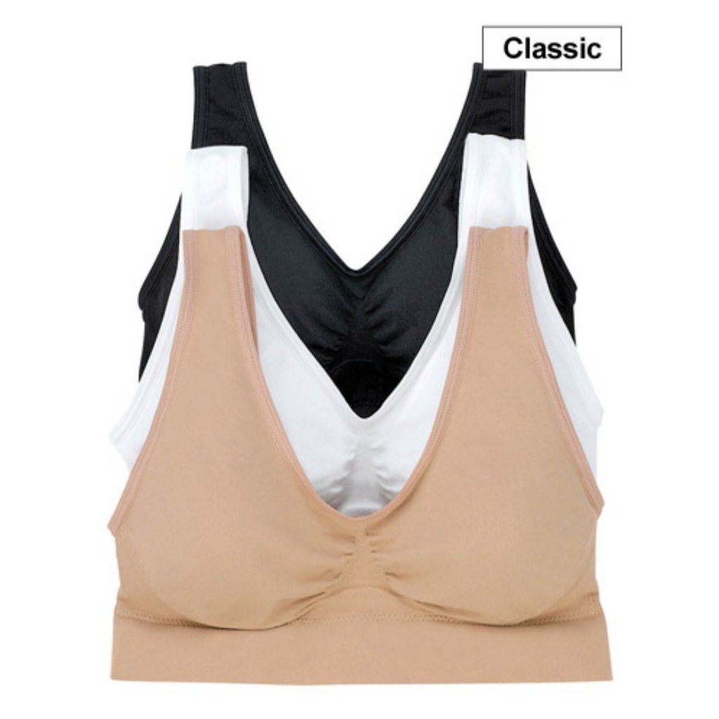 Takarai GENIE BRA CLASSIC Bra Tanpa Kawat Teknologi Jepang l 3pcs Bra Genie Classic Impor Jepang Original dengan Kode Track } Katun Tanpa Kawat