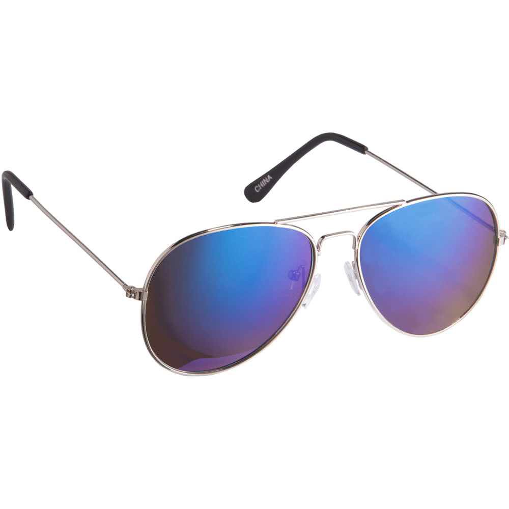 Kacamata Oval Aviator Warna BL Tangkai Silver 502ZJ