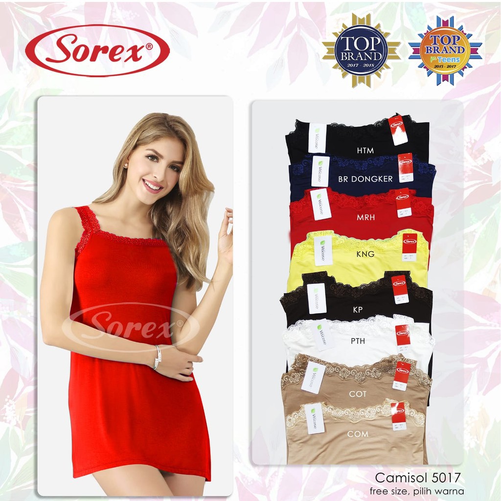 babybear Camisol Sorex Brukat Bunga Katun Dingin Bamboo All Size