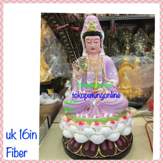 Patung Kwan Im Fiber 16in New