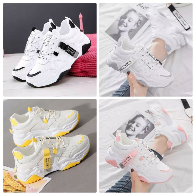 Original Sepatu Kets Sneakers Polos Wanwo/Sepatu kets Sport Wanwo