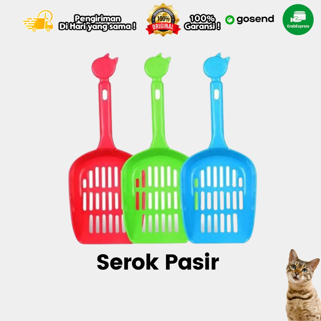 Serok Pasir Kucing Plastik