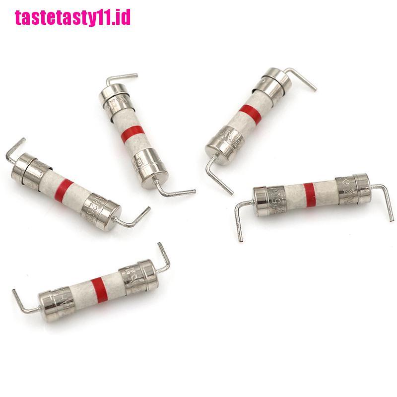 【TTID】5Pcs 8A 250V 5*20mm ceramic body time-lag axial lead fuse