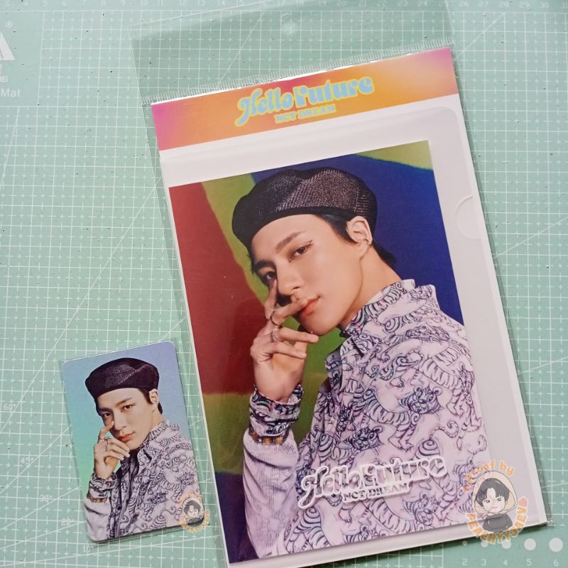 POSTCARD HOLOGRAM PHOTOCARD / HOLO  PC SET JENO - HELLO FUTURE OFFICIAL MD