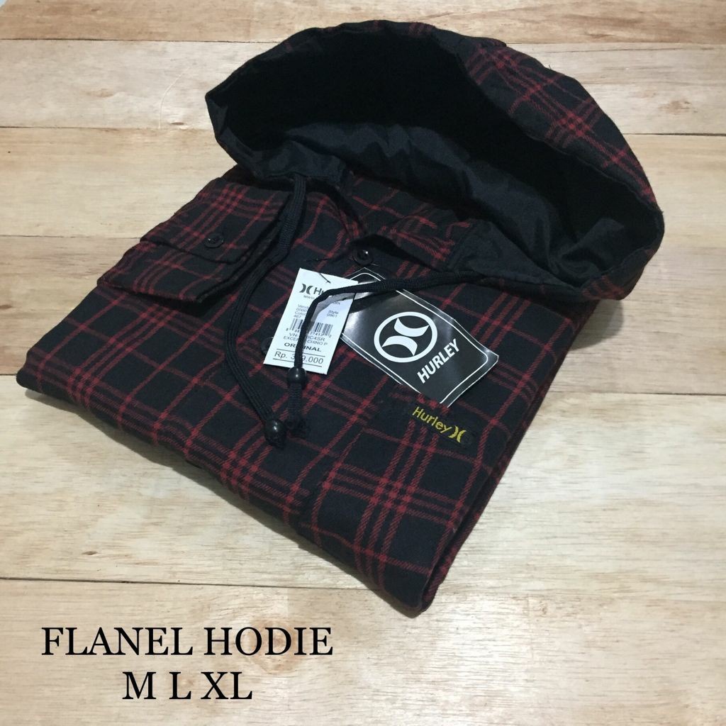 KEMEJA FLANNEL HOODIE - KEMEJA FLANNEL PRIA / WANITA - KEMEJA FLANNEL HOODIE LENGAN PANJANG PREMIUM