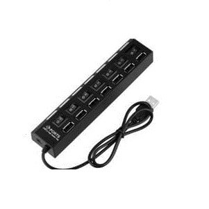 USB Hub 7 Port - Hiqh Speed - Hitam