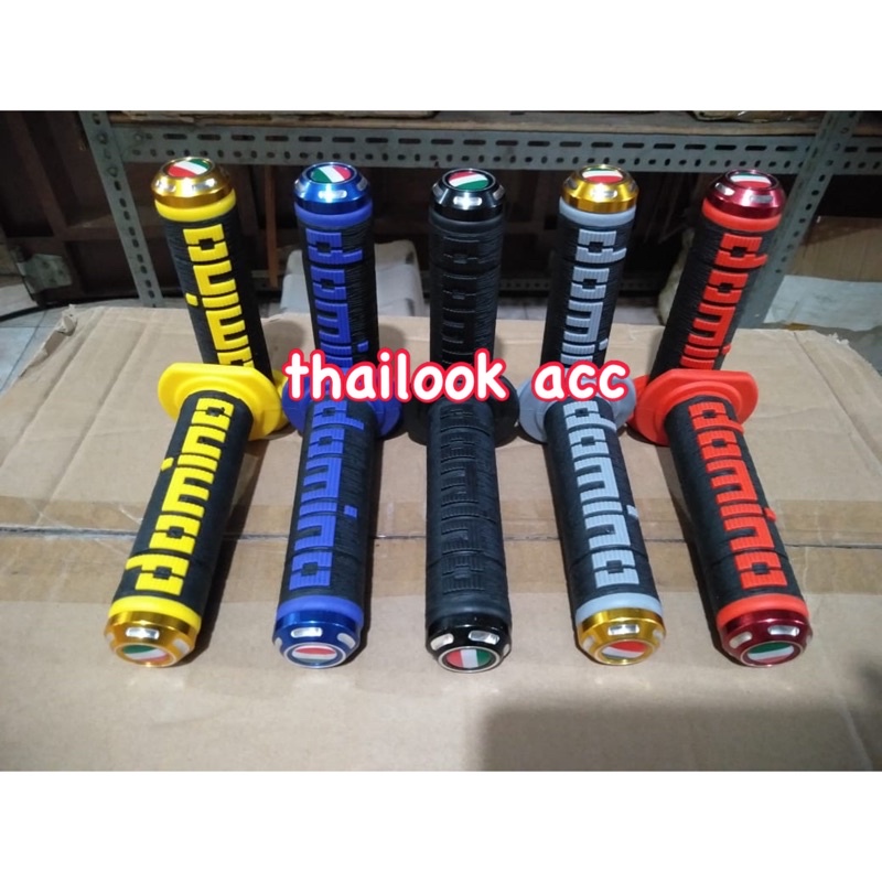 HANDGRIP DOMINO ITALY  MODEL BULU PLUS JALU CNC BENDERA UNIVERSAL