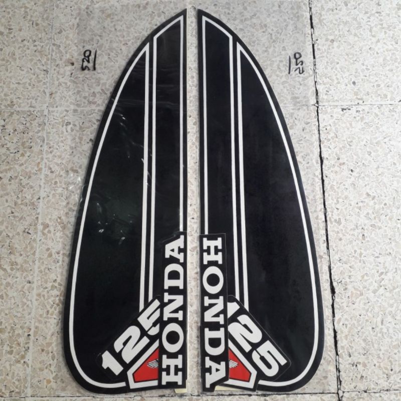 (siap kirim) striping sticker motor honda Cb125 tahun 1975 - Cb 125