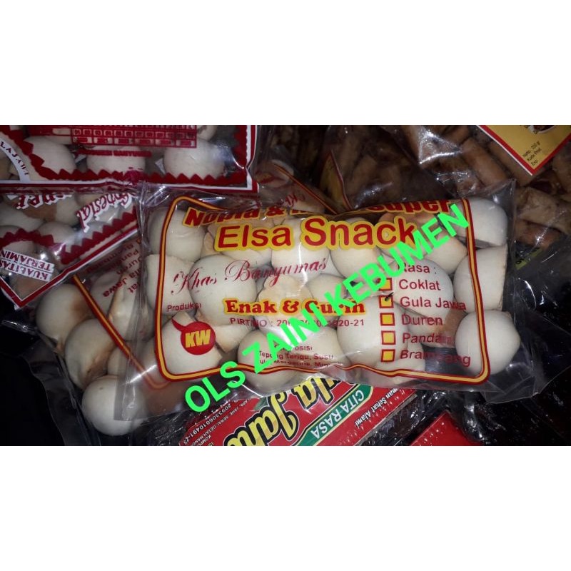 

Nopia mino super rasa Gula Jawa dsb merk Elsa Snack camilan enak