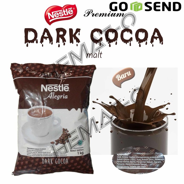 

GROSIR GoSend Nestle Premium DARK COCOA Malt 1Kg promo