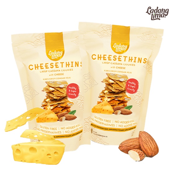 

Cheesethins Ladang Lima Gluten Free cookies