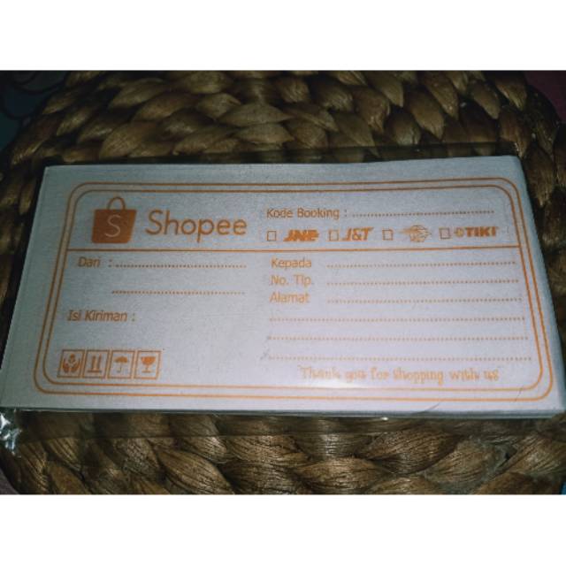 

Label pengiriman SHOPEE