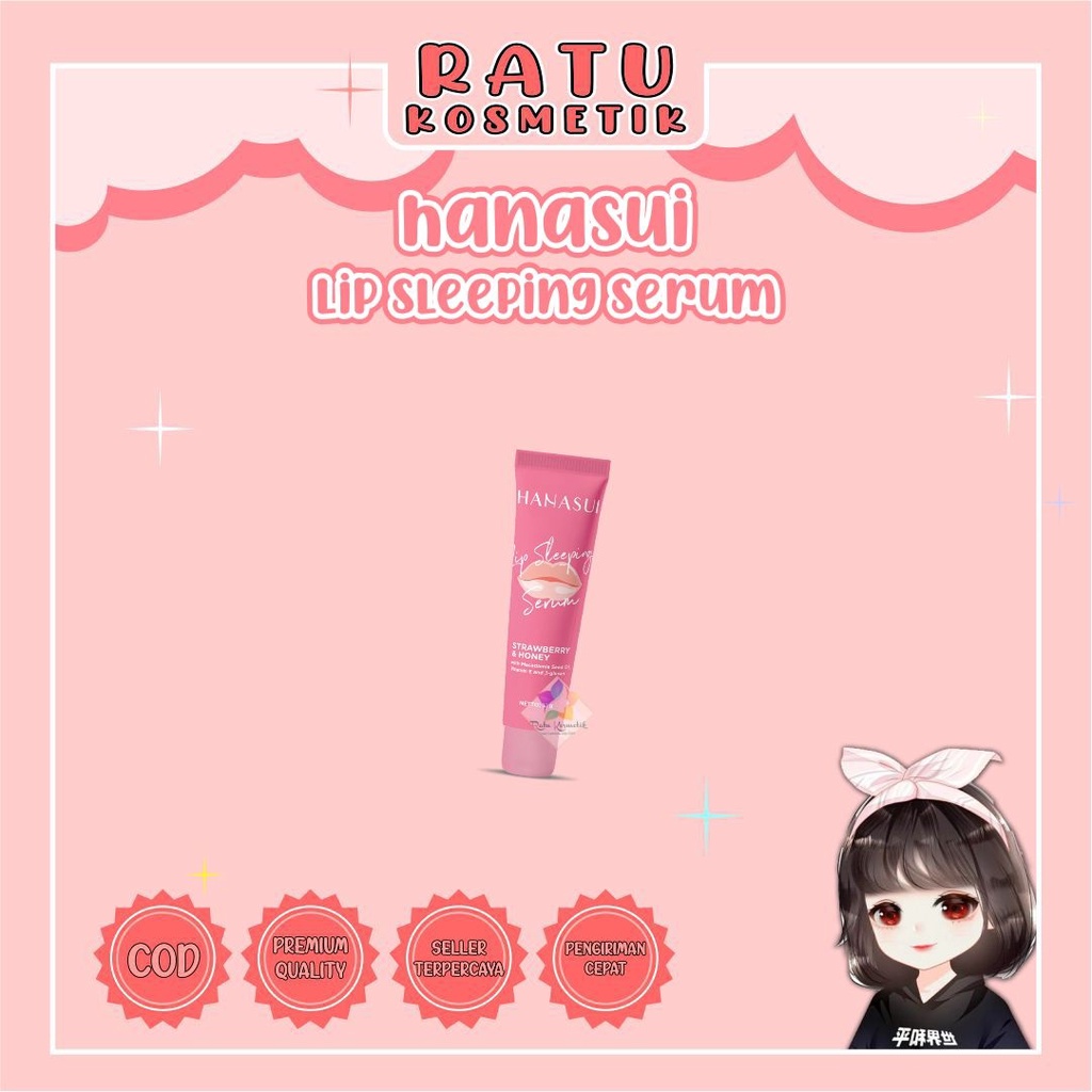 ❤ RATU ❤ Hanasui Lip Sleeping Serum | Serum Bibir Hanasui (✔️BPOM)