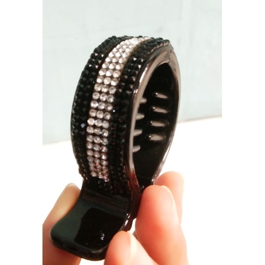 Jepit rambut permata impor setengah rambut korea