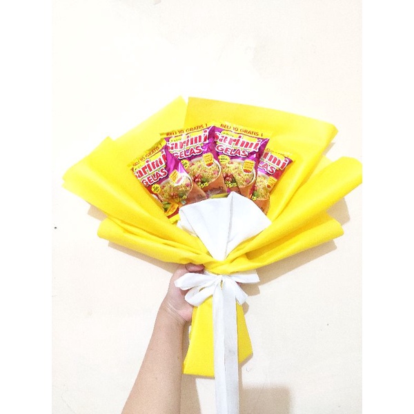 

Buket Sarimi Gelas isi 4