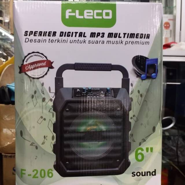 Speaker digital Fleco MP3 Multimedia F-206/ Speaker digital F-206 6inch