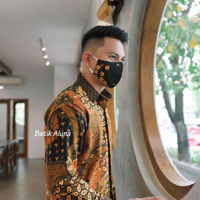 Batik Cowok Modern Batik Slimfit Premium Pria Batik Solo Pria Slim Fit Lengan Panjang Aluna Gba 092