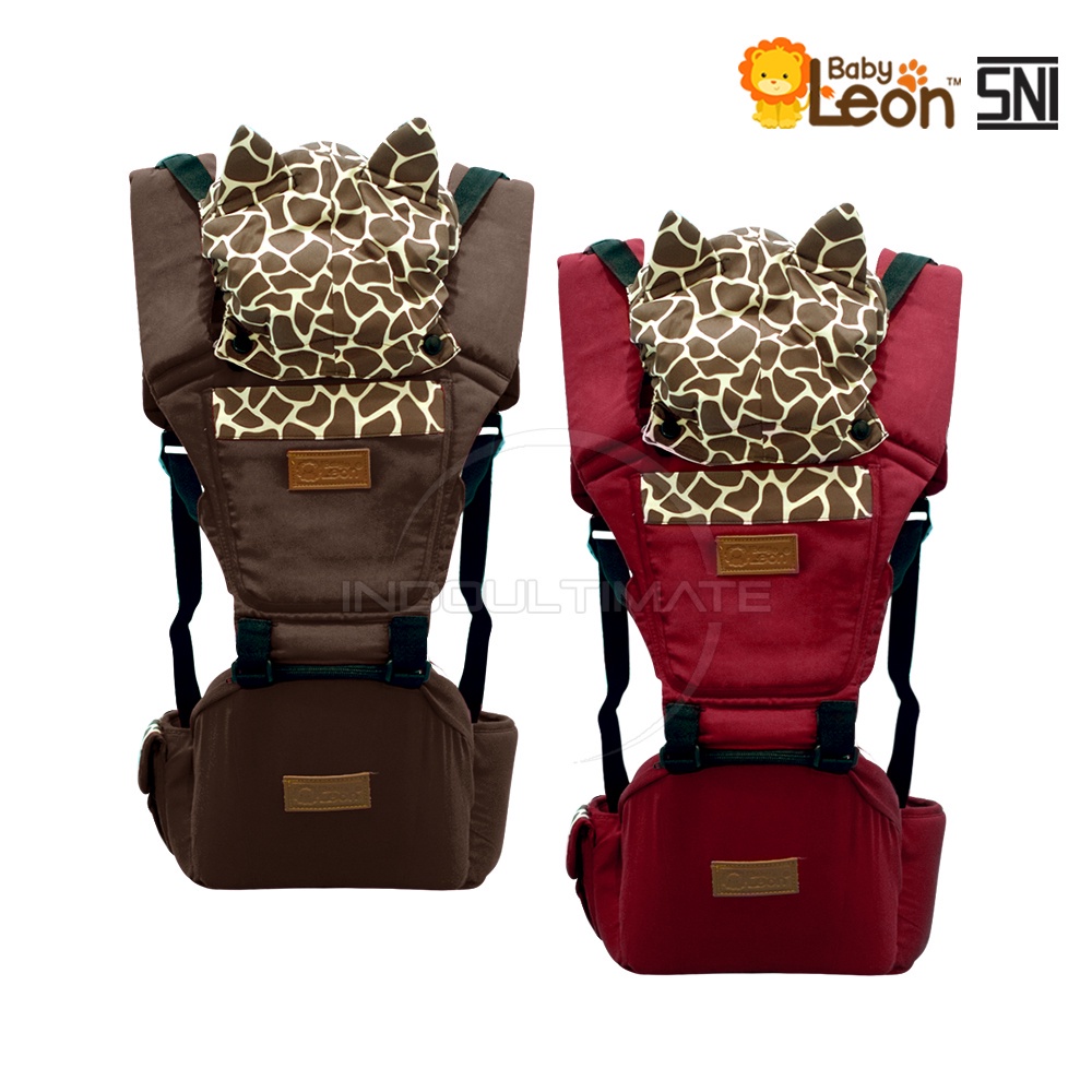 5in1 Way BABY LEON Gendongan Hipseat Bayi + Pelindung Kepala BY-490 Gendongan Bayi Model Terbaru Gendongan Bayi Depan Duduk Gendongan Bayi Samping Gendongan Multifungsi Gendongan Bayi Instan Anti Pegal Baby Carrier BY-6088