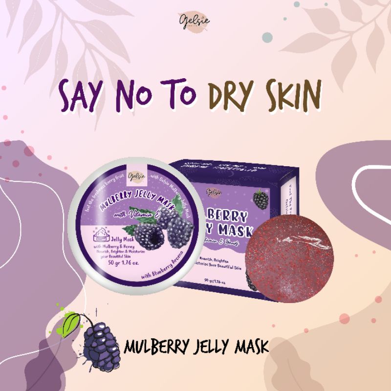 FREE SPATULA - Jelly Mask by Gelsie BPOM Masker Jelly WITH VITAMIN E 50 gr WASH OFF / SLEEPING MASK