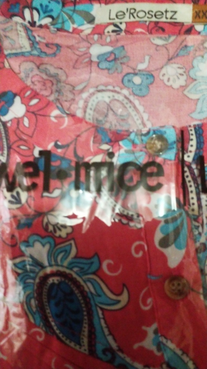 Lerosetz - Dress Wanita | Gamis Print Motif Batik Pinky