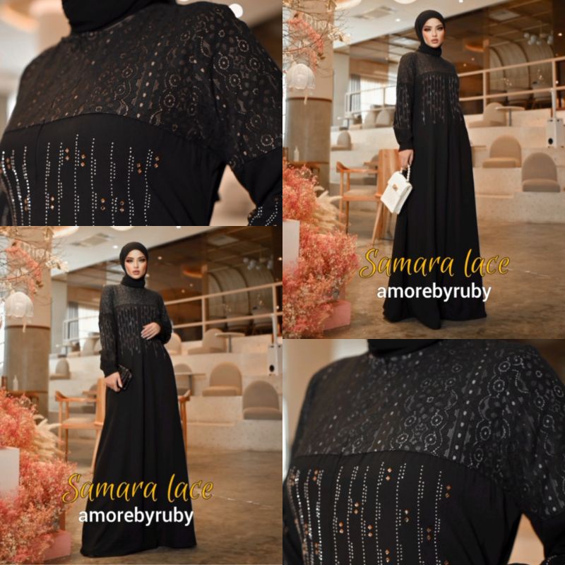 SAMARA LACE AMORE BY RUBY ORI GAMIS TERBARU DRESS MUSLIM BAJU WANITA