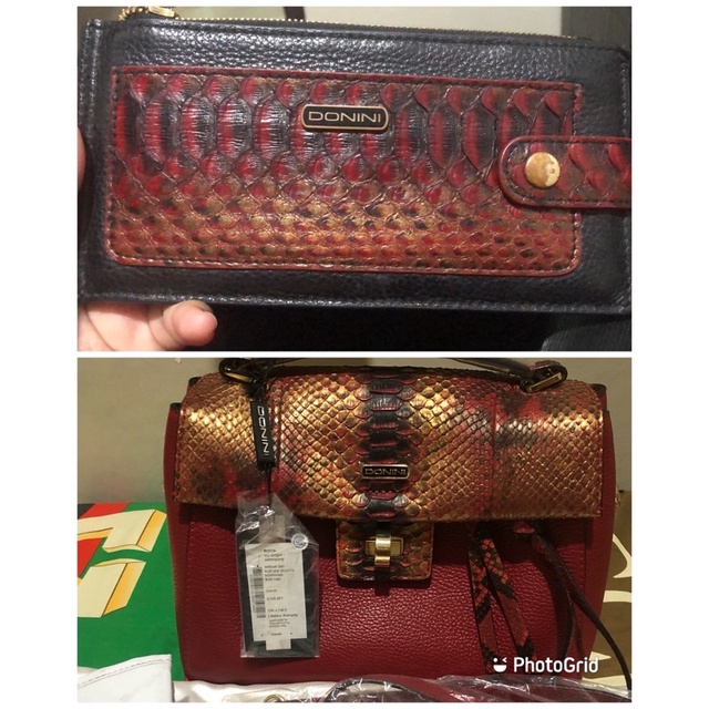 one set donini roma imlek red & dompetnya