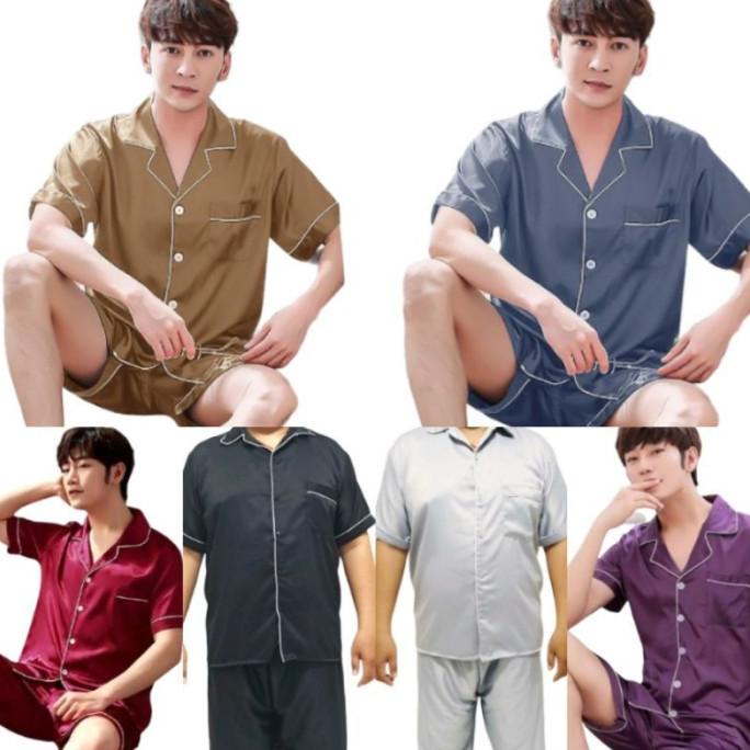 Baju Tidur Pria Dewasa Ld 110 120 Set Piyama Cowok Jumbo Celana Storcila