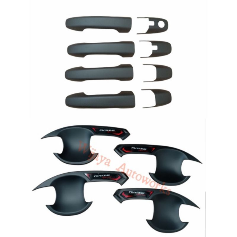 Cover Outer handle Toyota Raize hitam doff