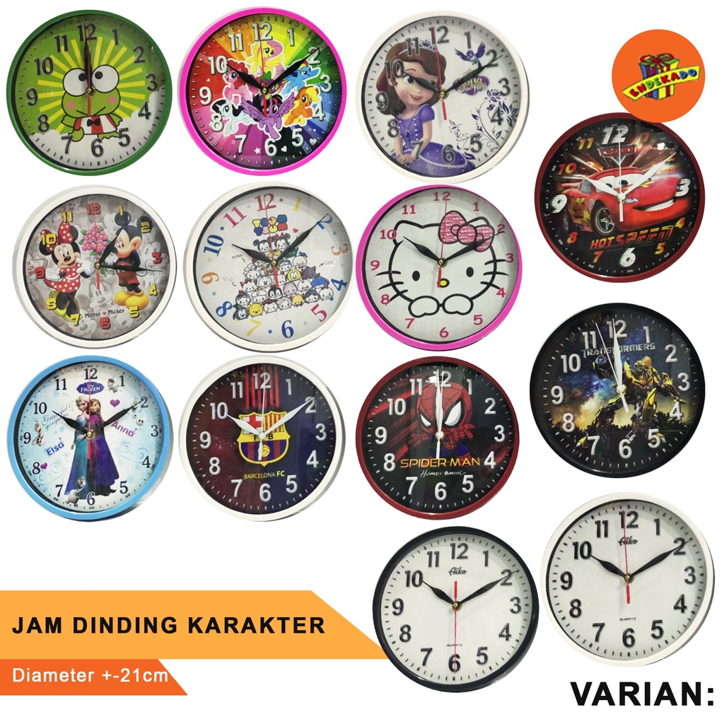 JAM DINDING KARAKTER- Jam Dinding