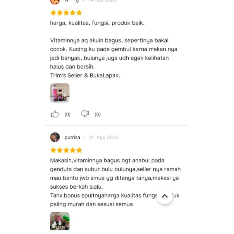 Vitamin Nafsu Makan Kucing Suplemen Bulu Rontok Menyusui Kitten Kucing Hamil uky Amino 30ml