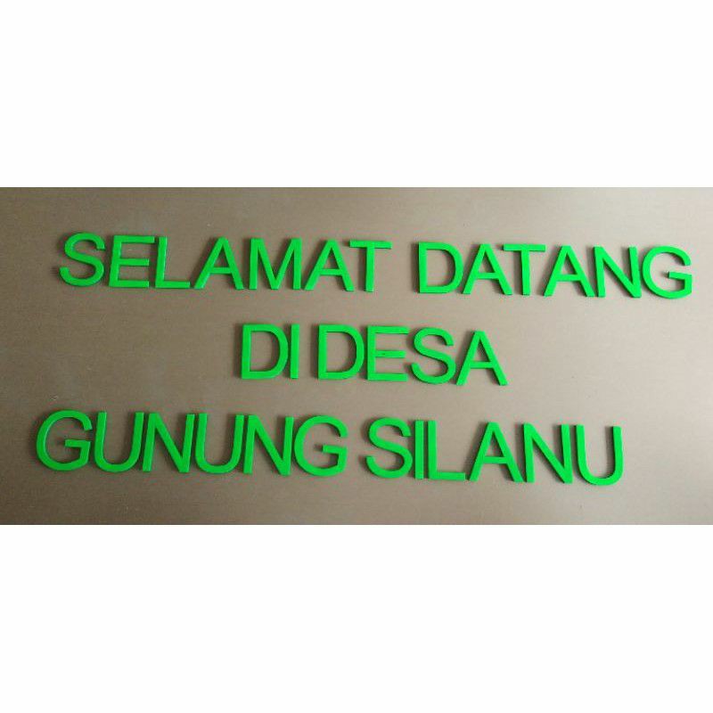 

Huruf Timbul Acrylic